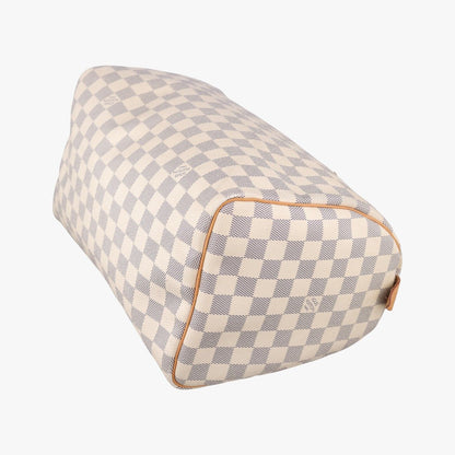 Louis Vuitton Speedy 30 Azur Damier Canvas Handbag — view 6