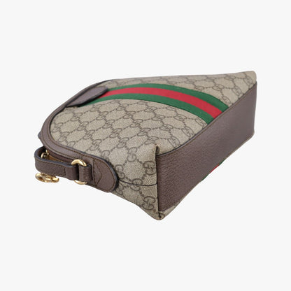 Gucci Ophidia Brown Red Green Canvas Messenger Bag — view 7
