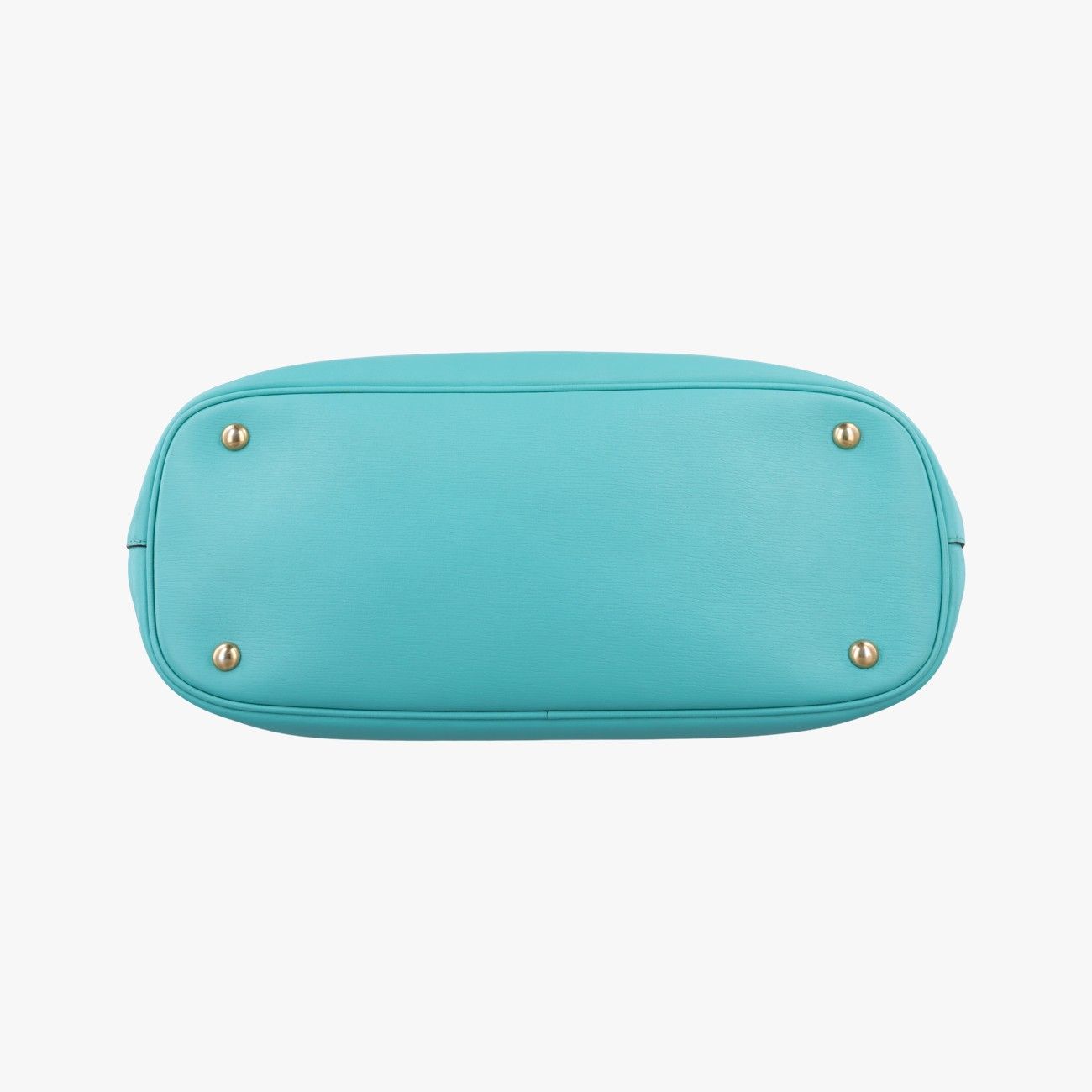 Gucci Bright Bit Blue Leather Messenger Bag — view 3