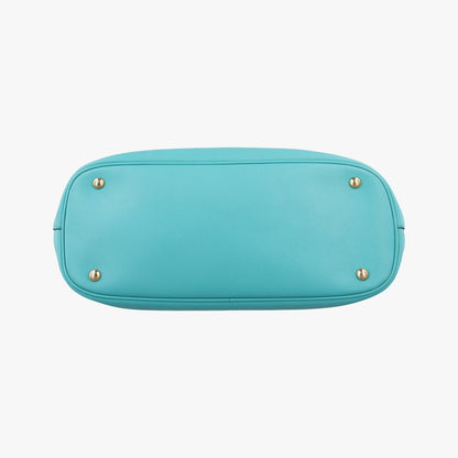 Gucci Bright Bit Blue Leather Messenger Bag — view 3