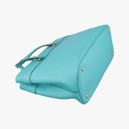 Gucci Bright Bit Blue Leather Messenger Bag — view 7