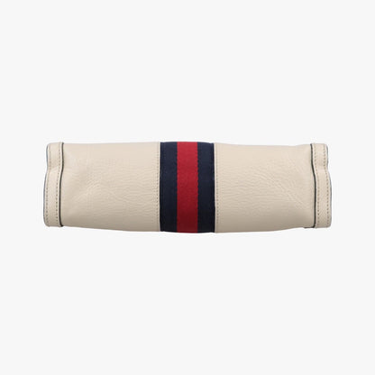 Gucci Ophidia White Leather Messenger Bag — view 3