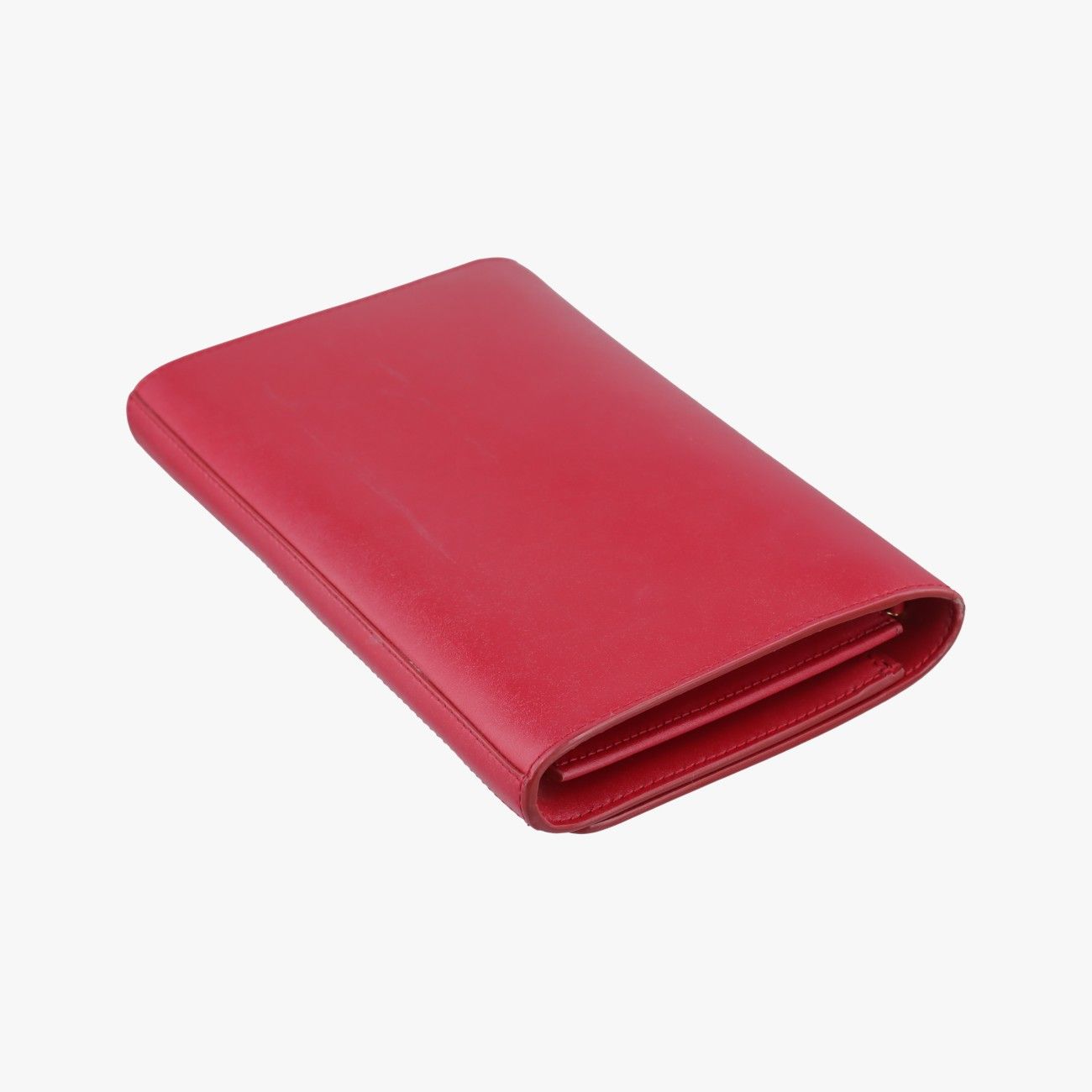 Fendi Canai Logo Red Leather Messenger Bag — view 6