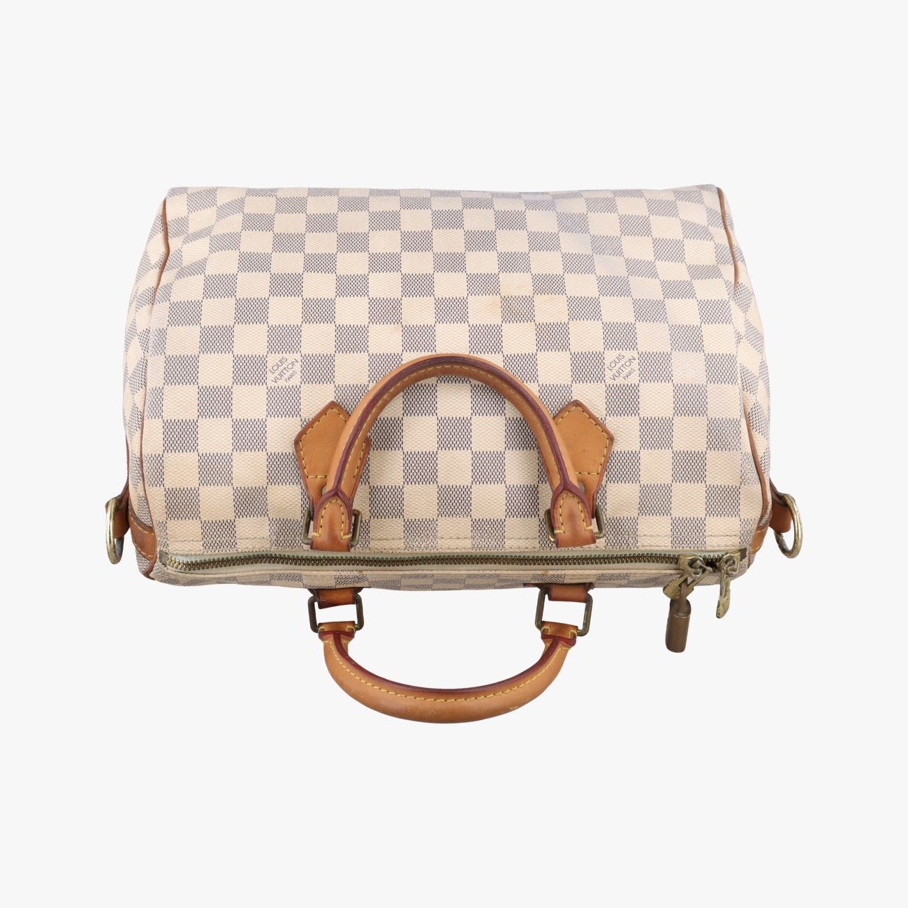 Louis Vuitton Speedy 30 Azur Damier Canvas Handbag — view 8