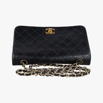 Chanel Quilted Black Lambskin Messenger Bag — view 8