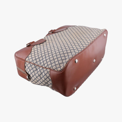 Gucci Diamante Brown Beige Canvas Leather Handbag — view 7