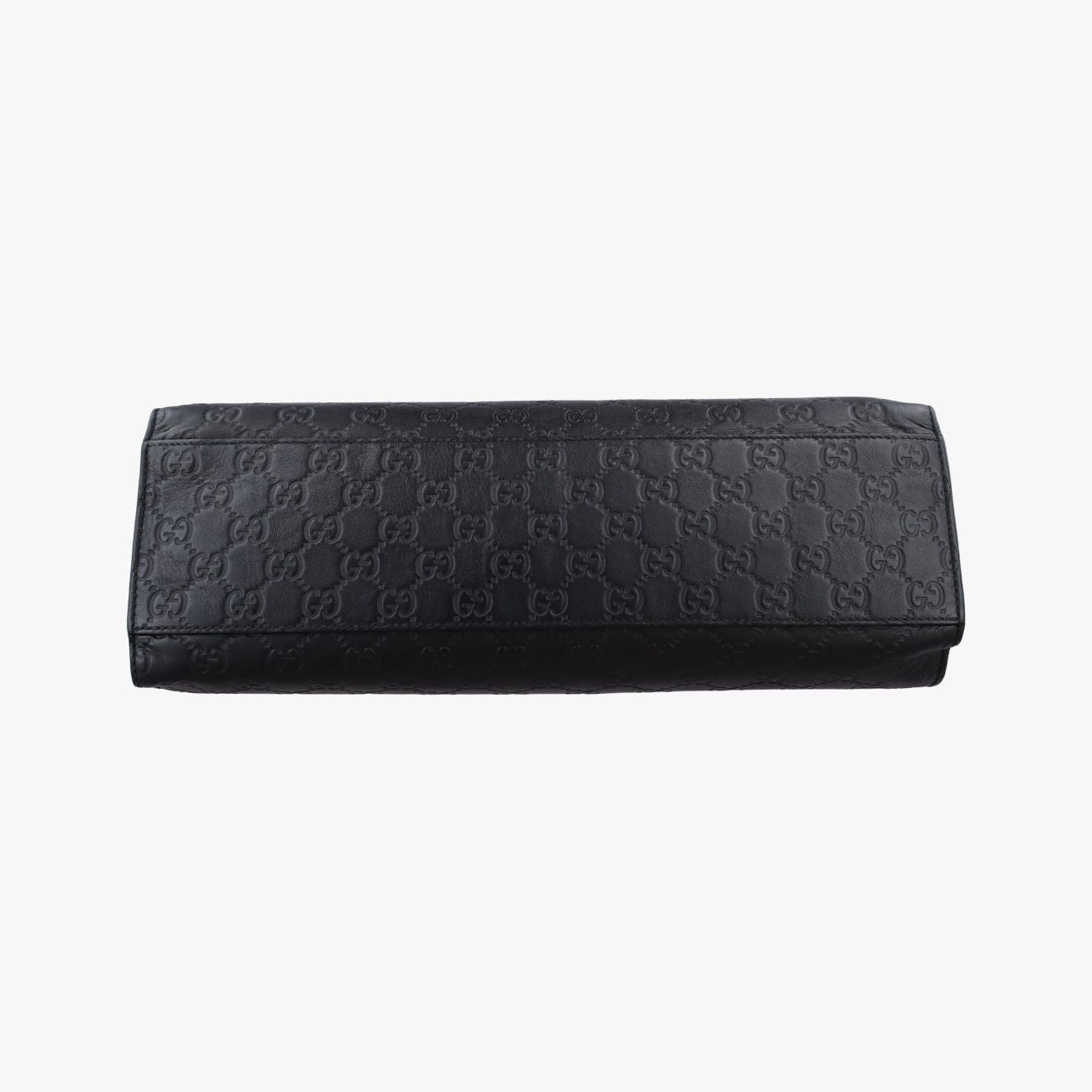 Gucci Emily Black Leather Messenger Bag — view 3