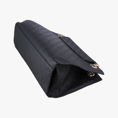Gucci Emily Black Leather Messenger Bag — view 6