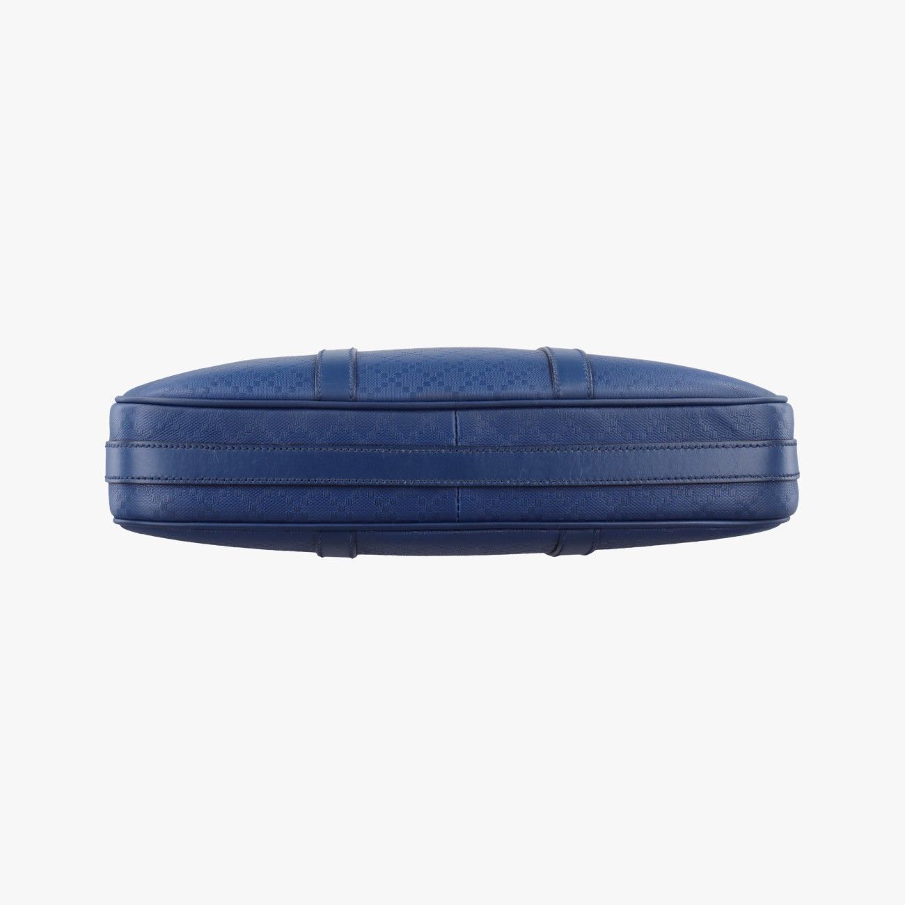 Gucci Diamante Navy Leather Messenger Bag — view 3