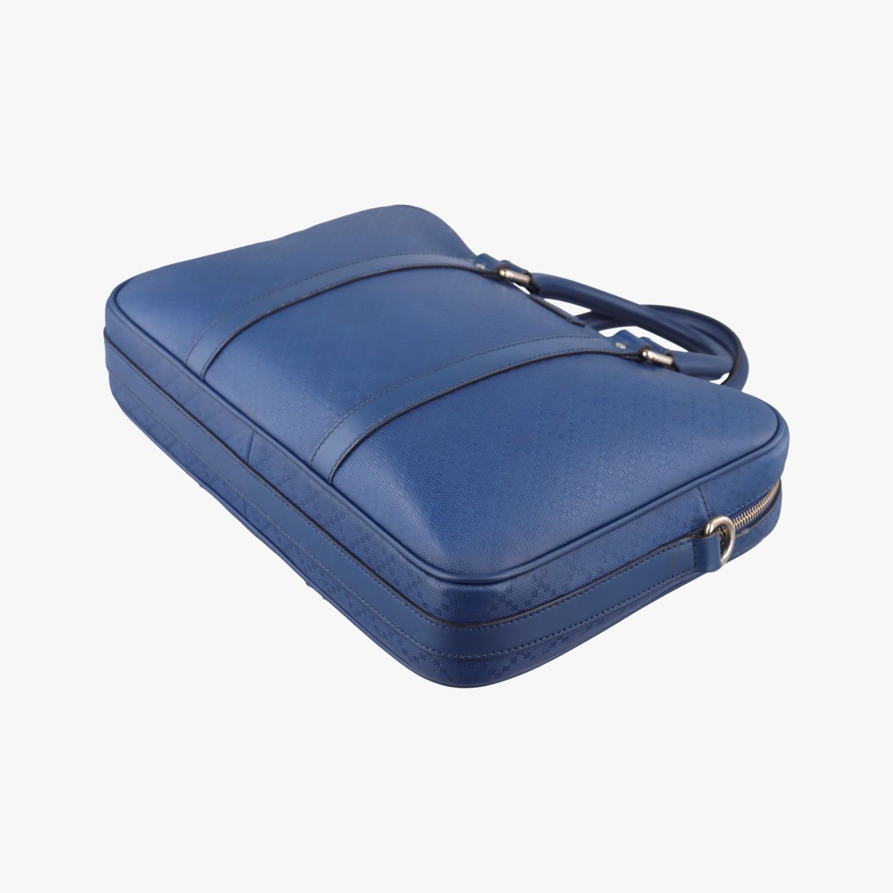 Gucci Diamante Navy Leather Messenger Bag — view 4