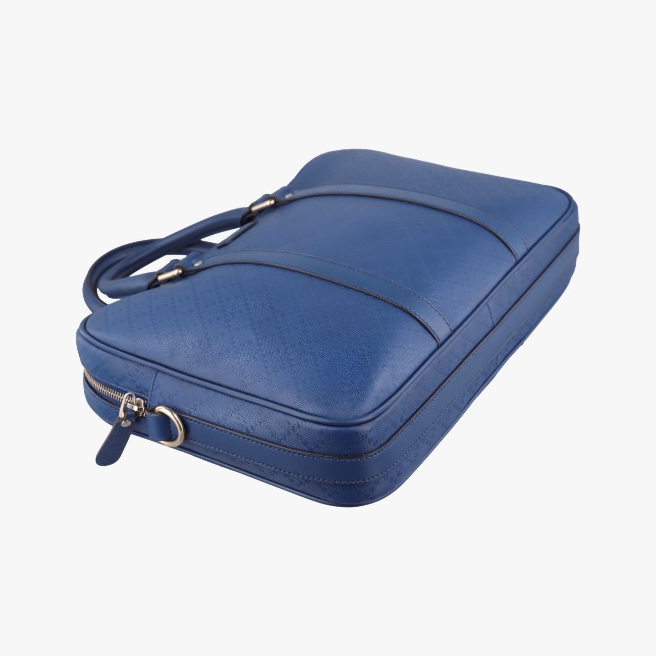 Gucci Diamante Navy Leather Messenger Bag — view 5