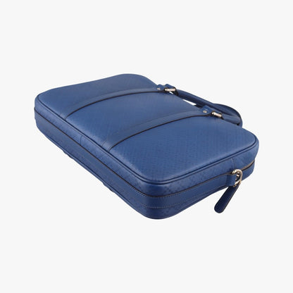 Gucci Diamante Navy Leather Messenger Bag — view 6
