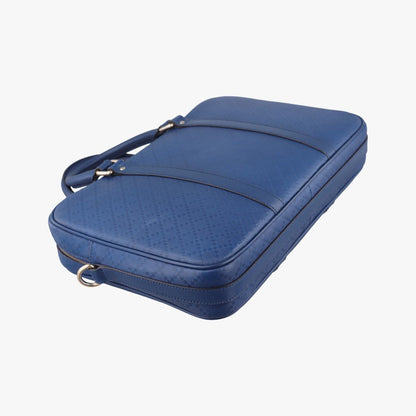 Gucci Diamante Navy Leather Messenger Bag — view 7
