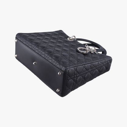 Dior Black Lambskin Handbag — view 4