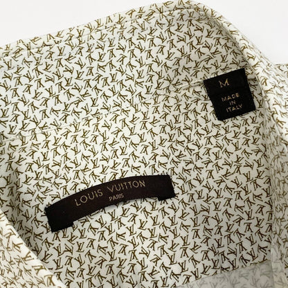 Louis Vuitton Longsleeve Shirt Cotton Total Pattern White Khaki — view 7