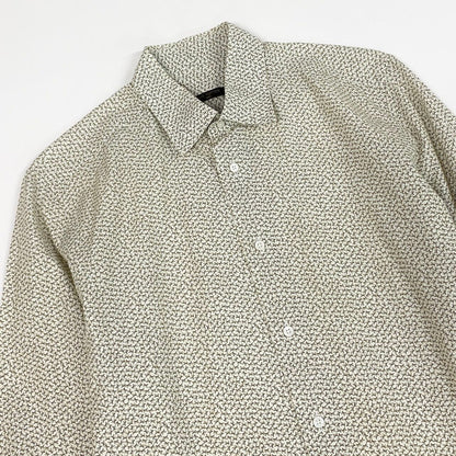 Louis Vuitton Longsleeve Shirt Cotton Total Pattern White Khaki — view 4