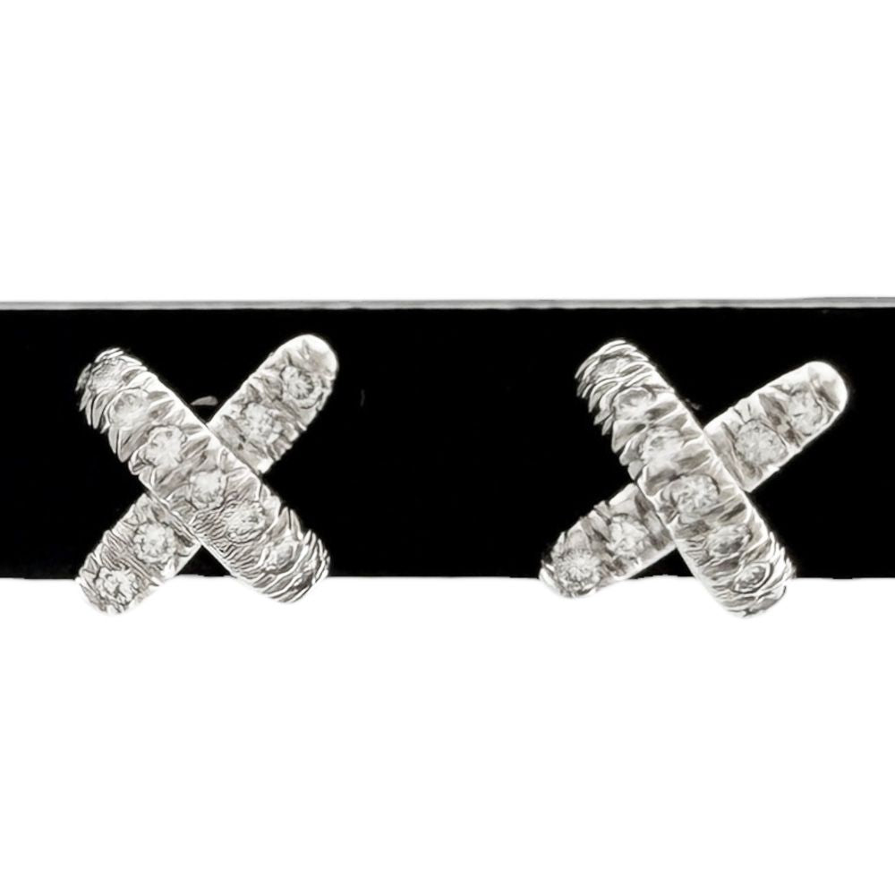 Tiffany & Co Cross Stitch Earrings Diamond — view 3