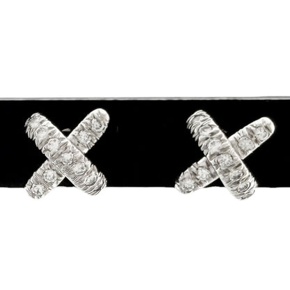 Tiffany & Co Cross Stitch Earrings Diamond — view 3