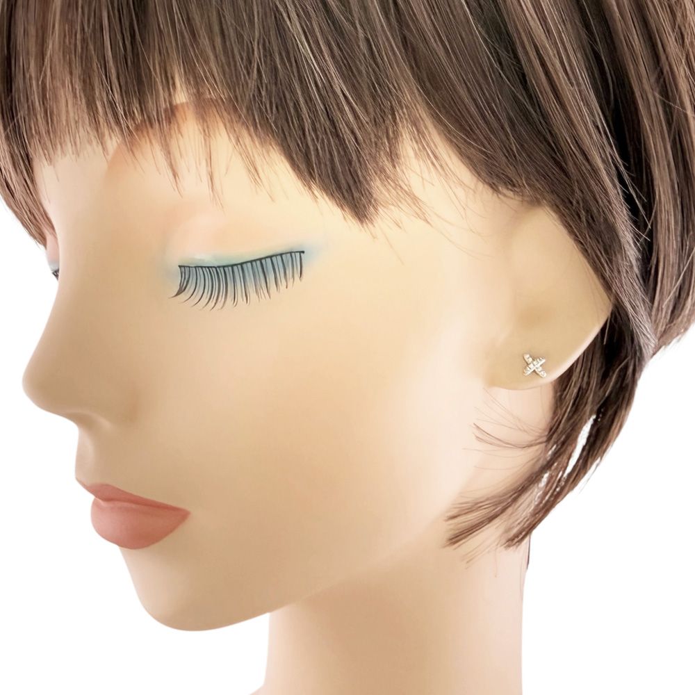 Tiffany & Co Cross Stitch Earrings Diamond — view 2