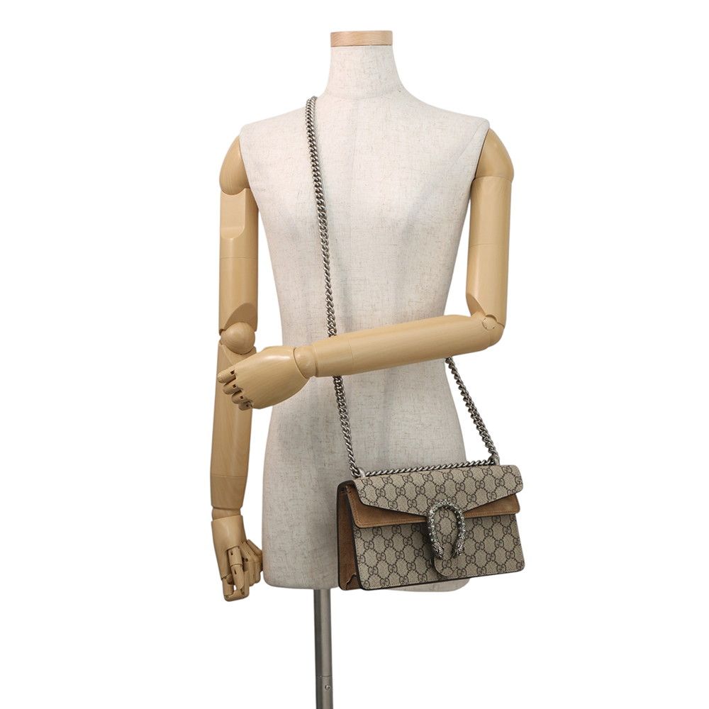 Gucci Shoulder Bag Dionysus GG Supreme Suede — view 5