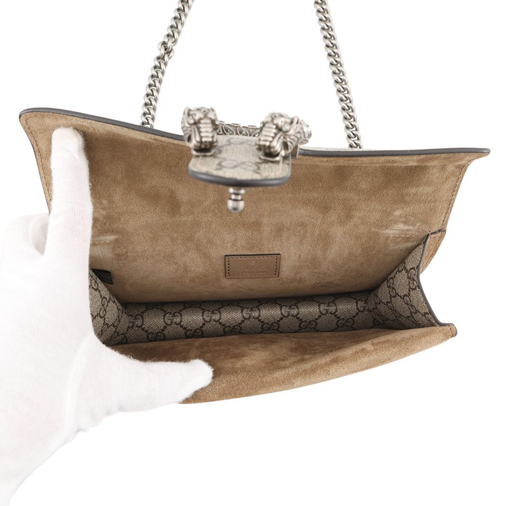 Gucci Shoulder Bag Dionysus GG Supreme Suede — view 7