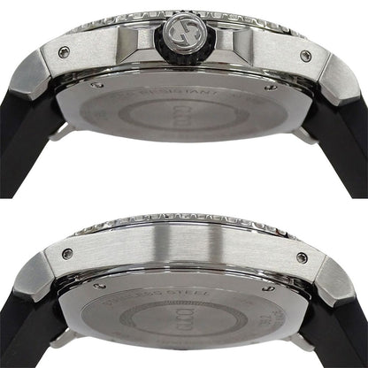 Gucci Watch Dive Snake Date Quartz Stainless Steel Rubber 136.2 Black Polished — view 3