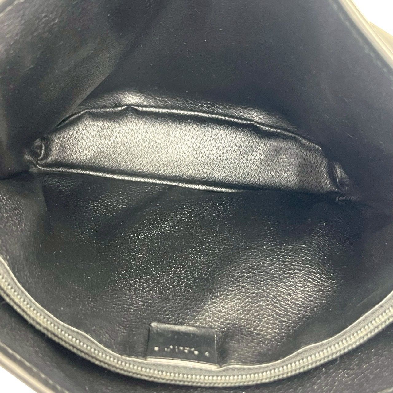 Celine Magaddam Blason Triomphe Pattern Logo Leather Tote Brown Black — view 9