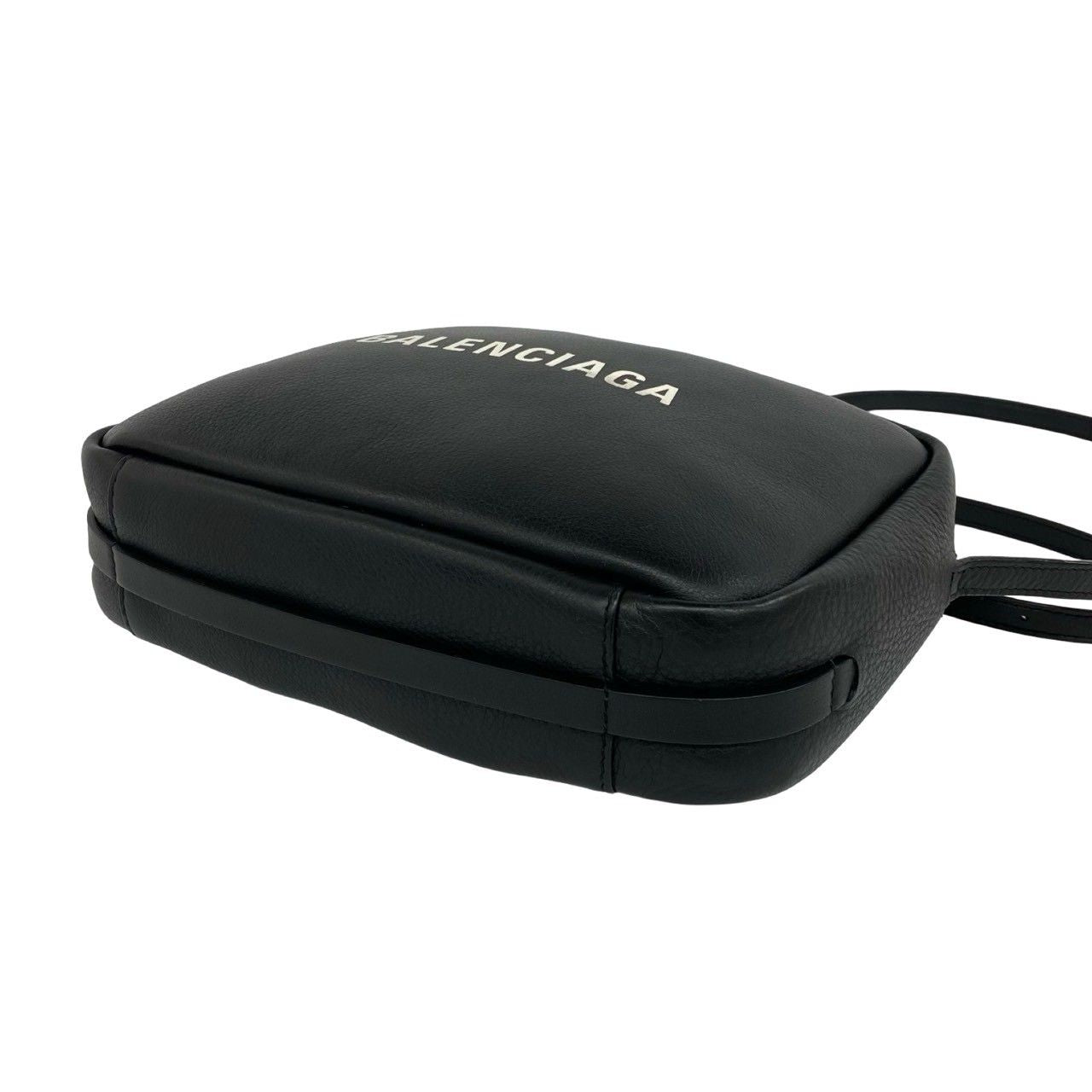 Balenciaga Everyday Camera Bag Logo Leather Mini Pochette Black — view 8
