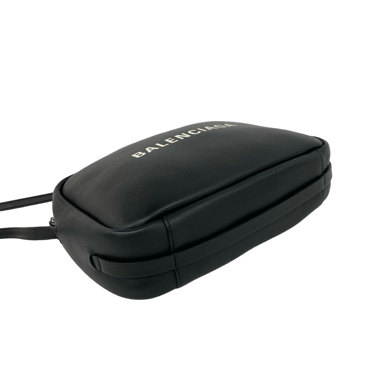Balenciaga Everyday Camera Bag Logo Leather Mini Pochette Black — view 7