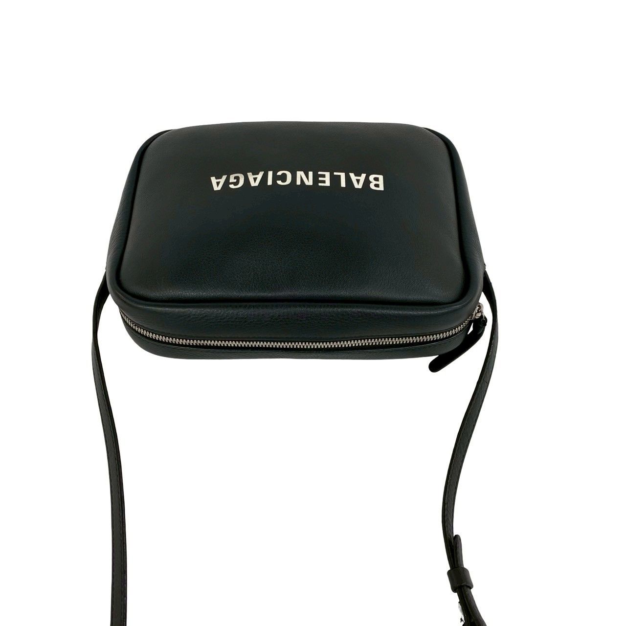 Balenciaga Everyday Camera Bag Logo Leather Mini Pochette Black — view 4