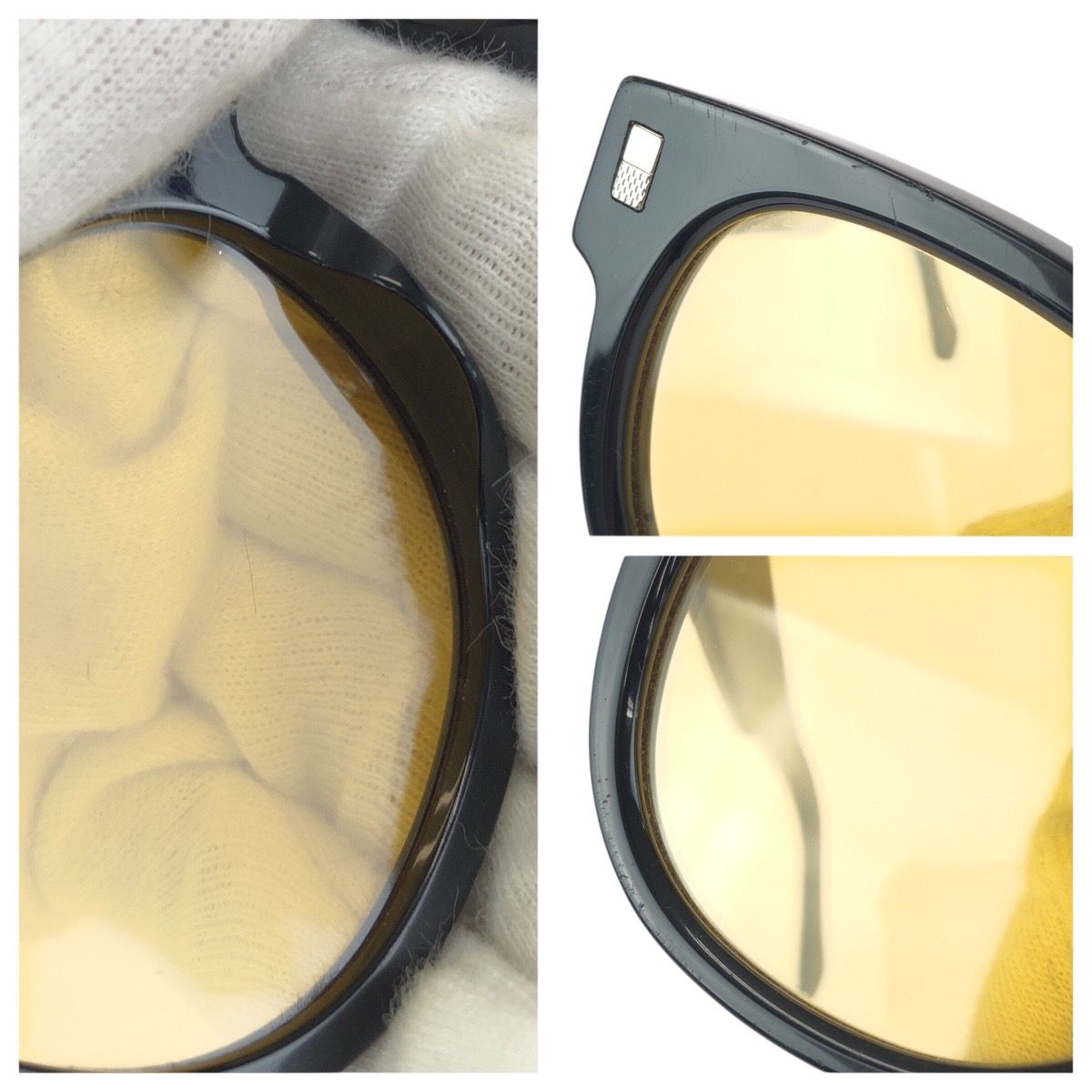 Louis Vuitton LV Escape Round Black Yellow Silver Acetate Metal Sunglasses — view 7
