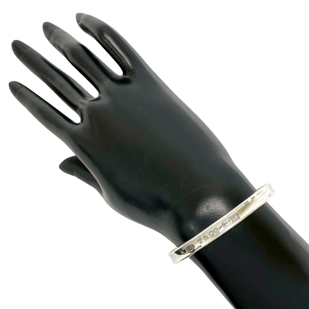 Tiffany & Co Narrow Bangle 925 Sterling Silver Bracelet — view 2