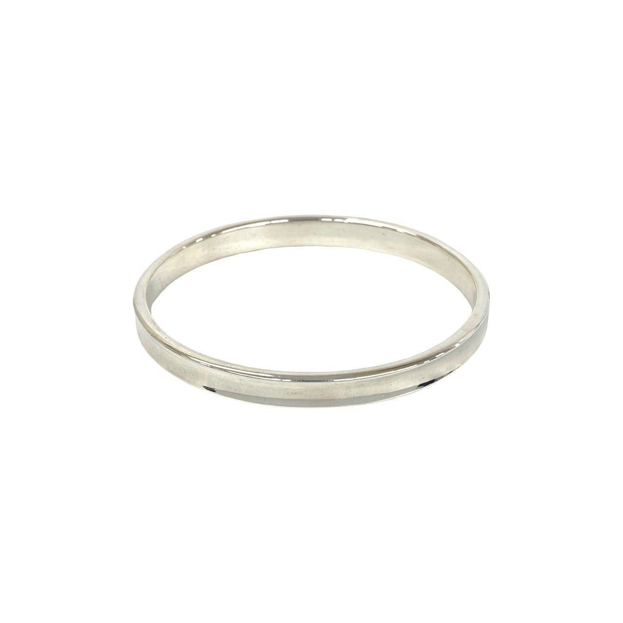 Tiffany & Co Narrow Bangle 925 Sterling Silver Bracelet — view 6
