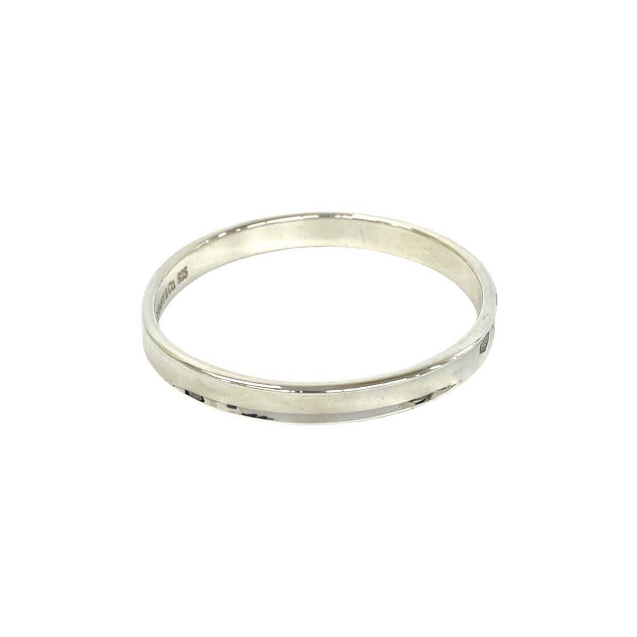 Tiffany & Co Narrow Bangle 925 Sterling Silver Bracelet — view 4