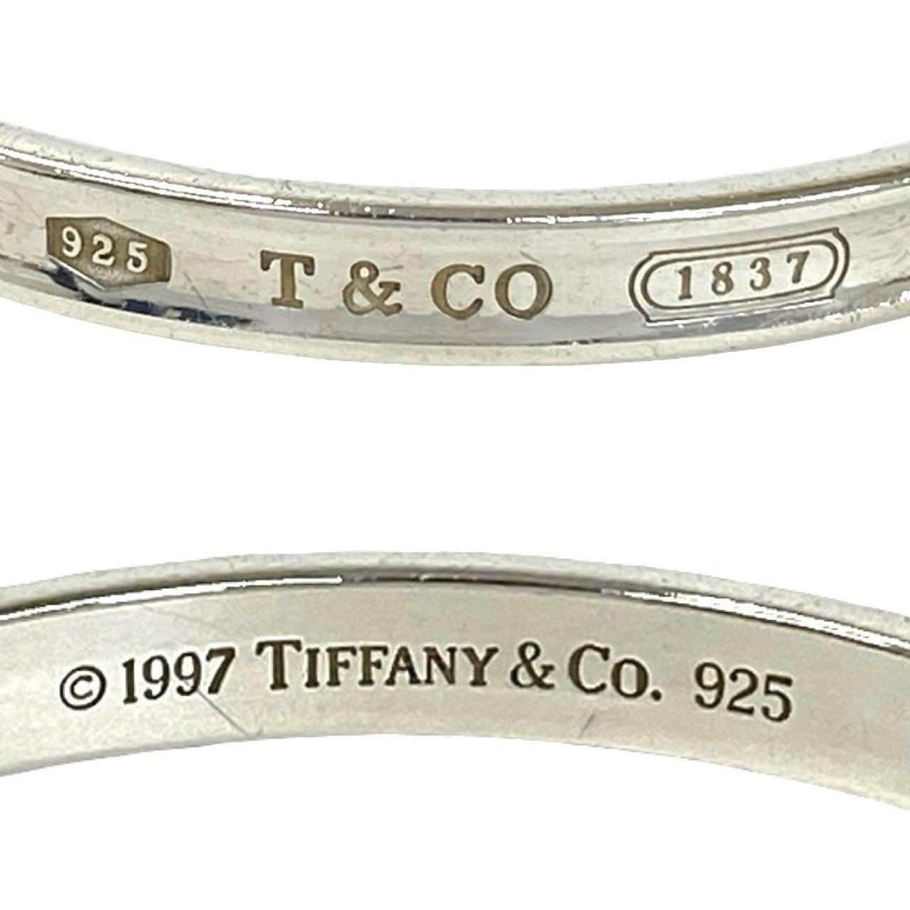 Tiffany & Co Narrow Bangle 925 Sterling Silver Bracelet — view 3