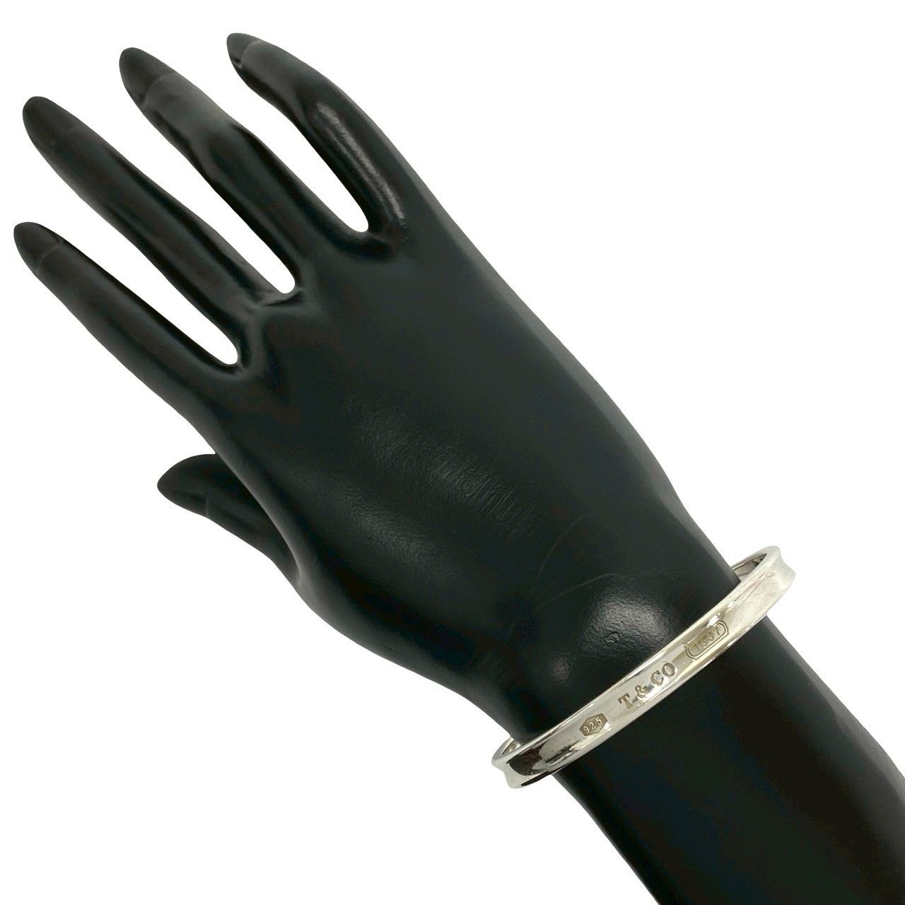 Tiffany & Co Narrow Bangle 925 Sterling Silver Bracelet — view 2