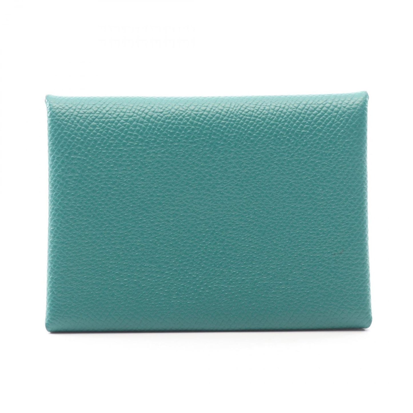 Hermes Coin Case Calvi Duo Vert Vertigo Leather