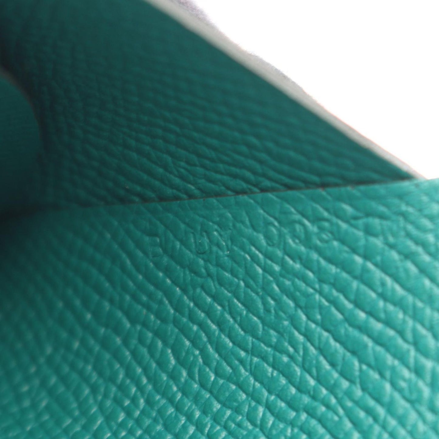 Hermes Coin Case Calvi Duo Vert Vertigo Leather — view 7