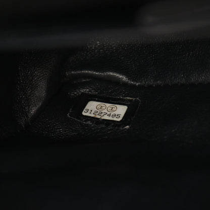 Chanel Shoulder Bag Stitch Blanc Double Flap Black Caviar Leather Chez Chain — view 5