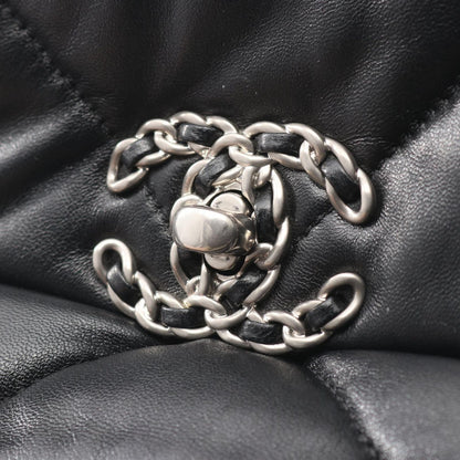 Chanel Shoulder Bag 19 D'isneuf Quilted 2-Way Black Lambskin 19 Chain — view 7