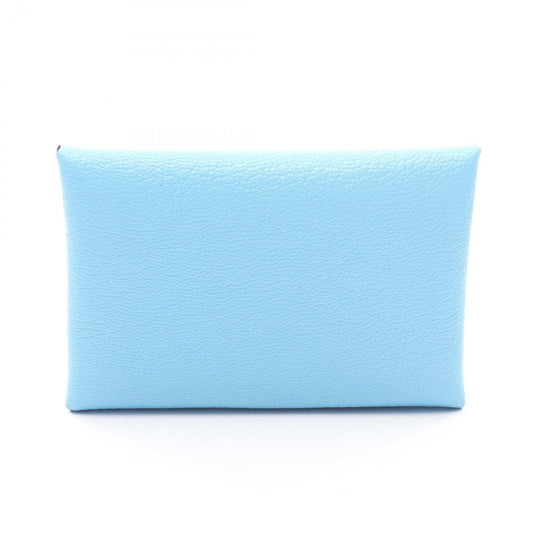 Hermes Coin Case Calvi Duo Celeste Leather