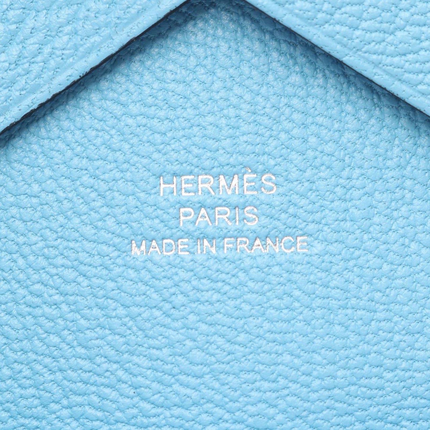 Hermes Coin Case Calvi Duo Celeste Leather — view 6