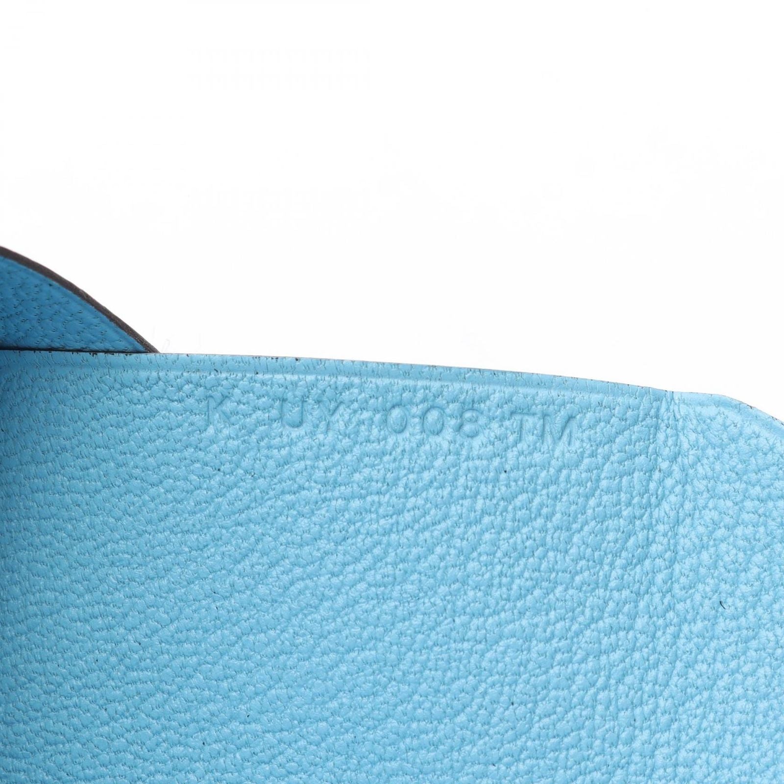 Hermes Coin Case Calvi Duo Celeste Leather — view 7