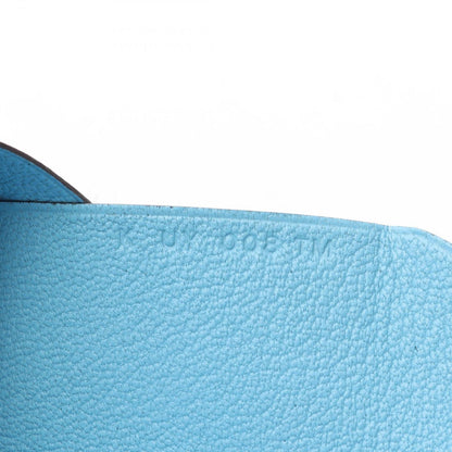 Hermes Coin Case Calvi Duo Celeste Leather — view 7
