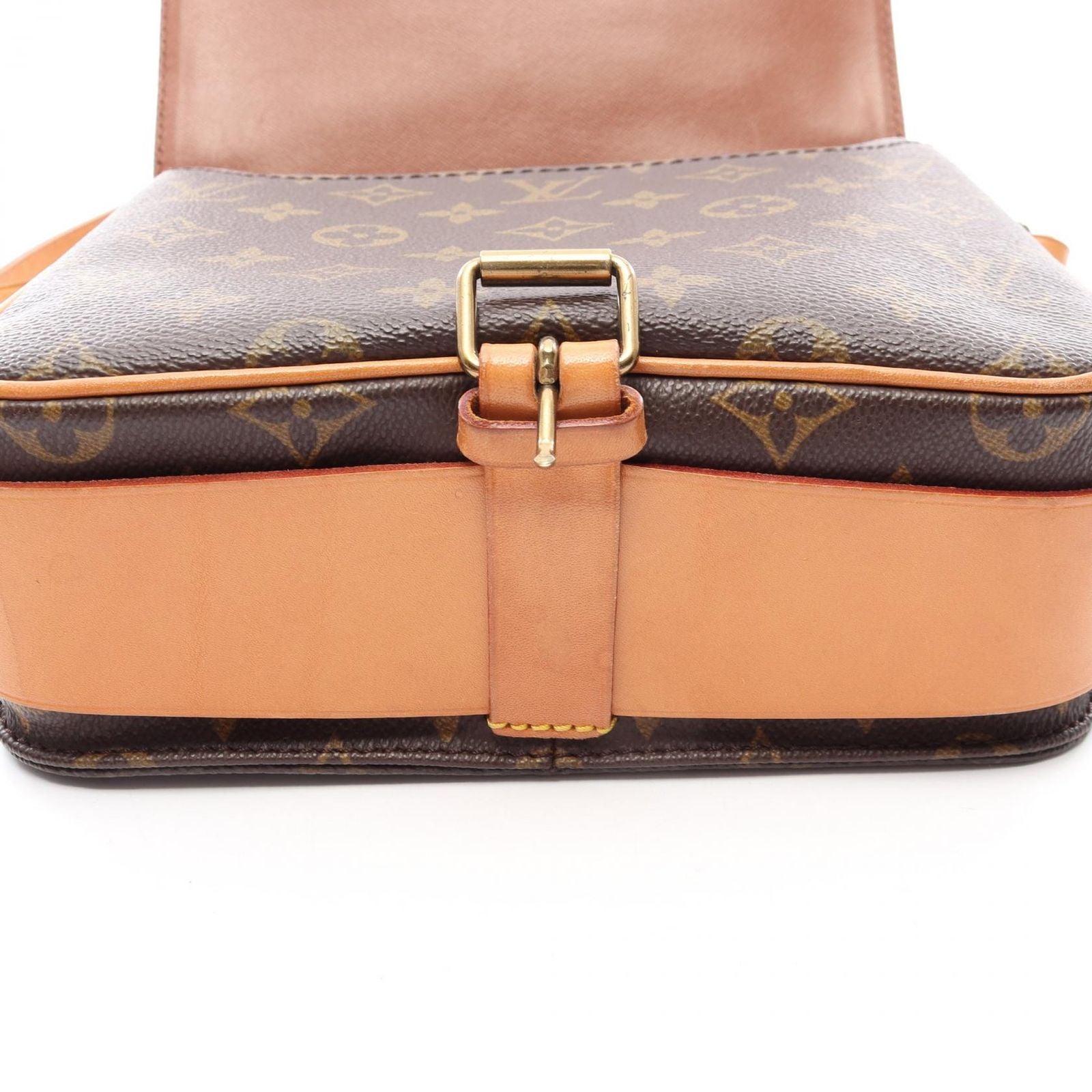 Louis Vuitton Shoulder Bag Cart Ciel MM Canvas Leather — view 8