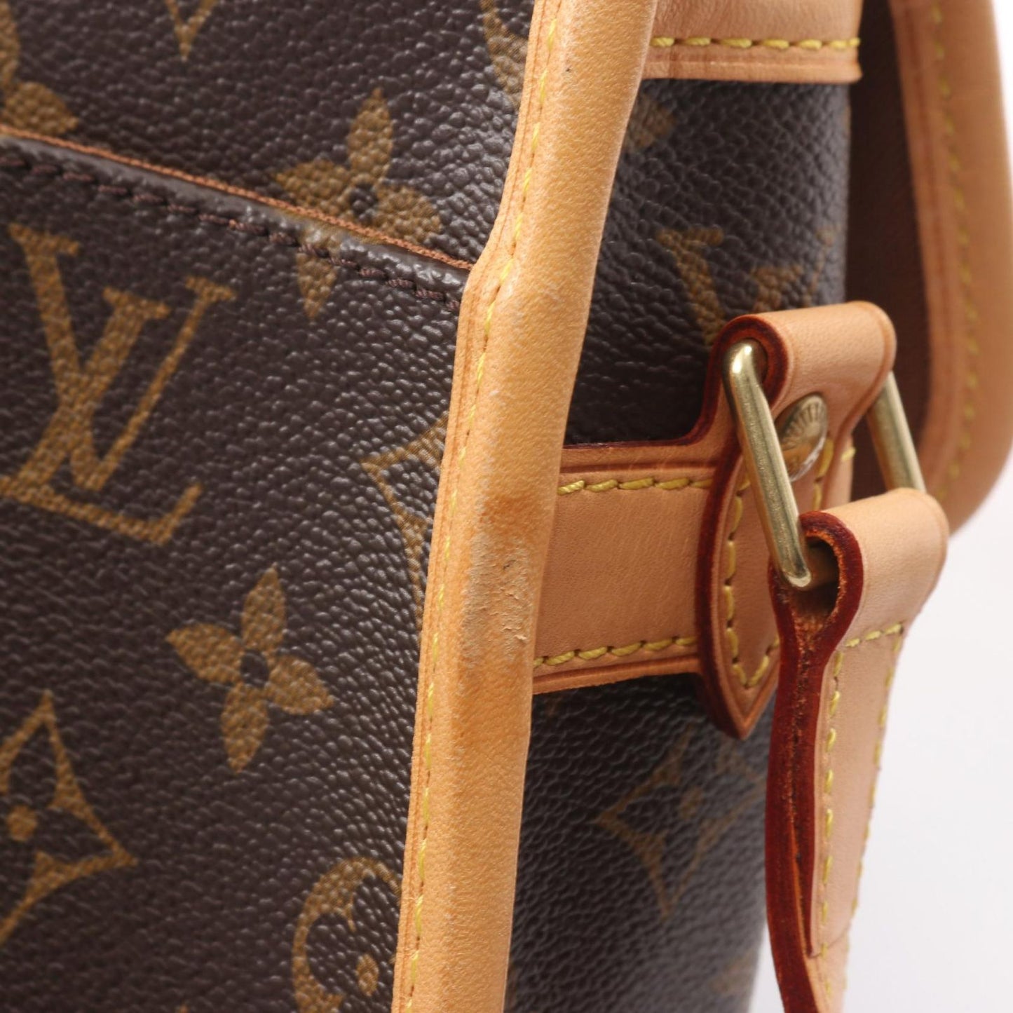Louis Vuitton Shoulder Bag Sologne Canvas Leather — view 9