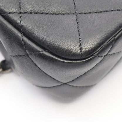 Chanel Shoulder Bag Quilted Black Lambskin Mini Clip Coco Chain — view 7