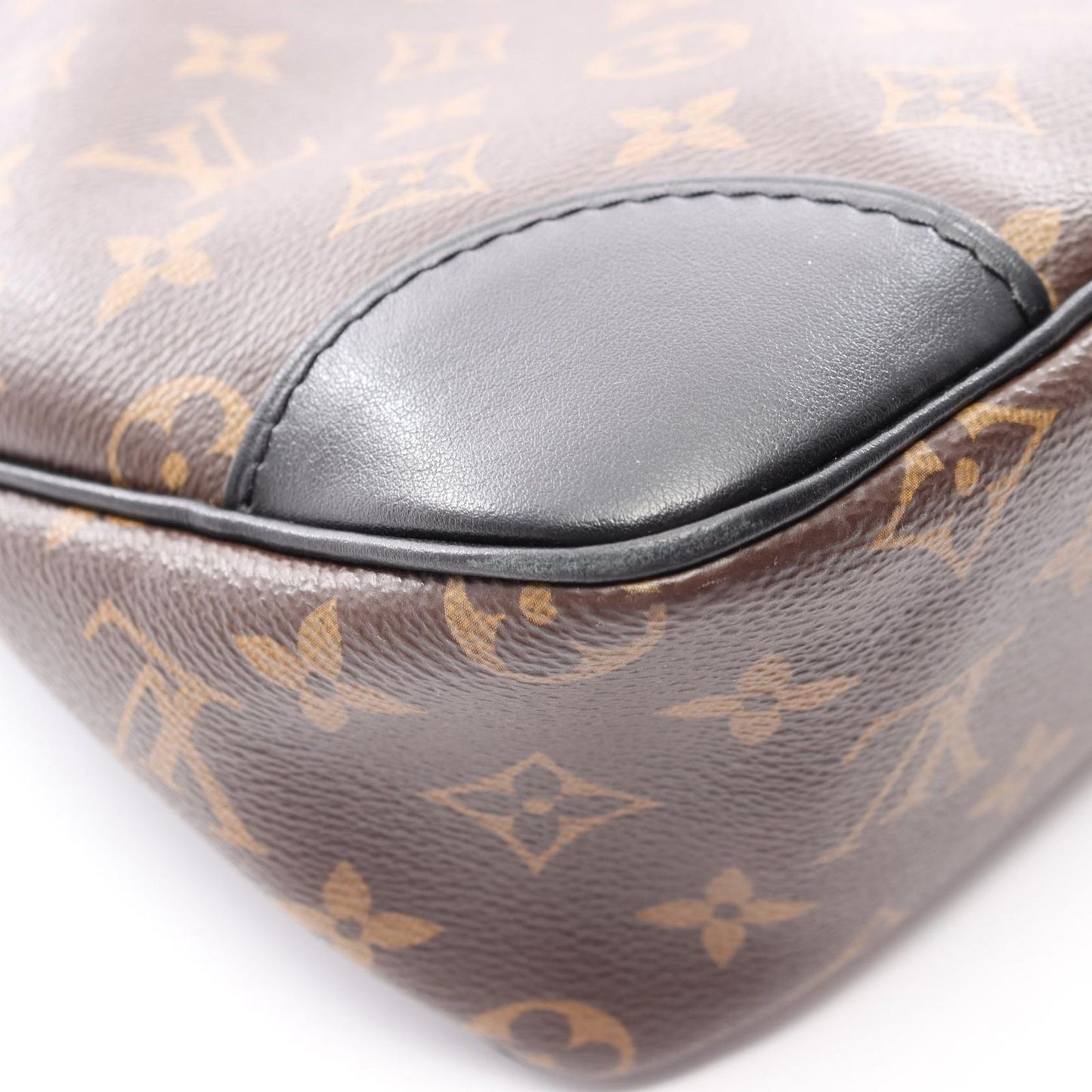 Louis Vuitton Shoulder Bag Odeon NM MM Noir Canvas Leather — view 9