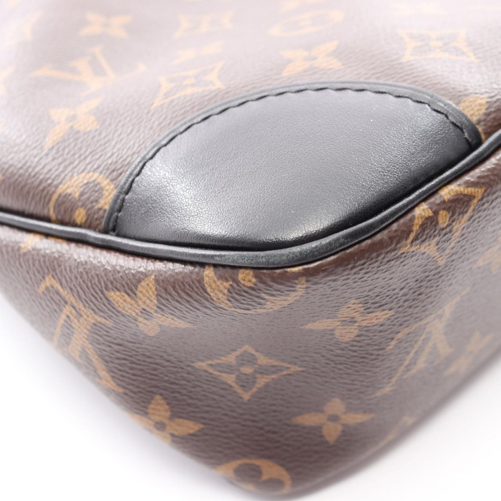 Louis Vuitton Shoulder Bag Odeon NM MM Noir Canvas Leather — view 9