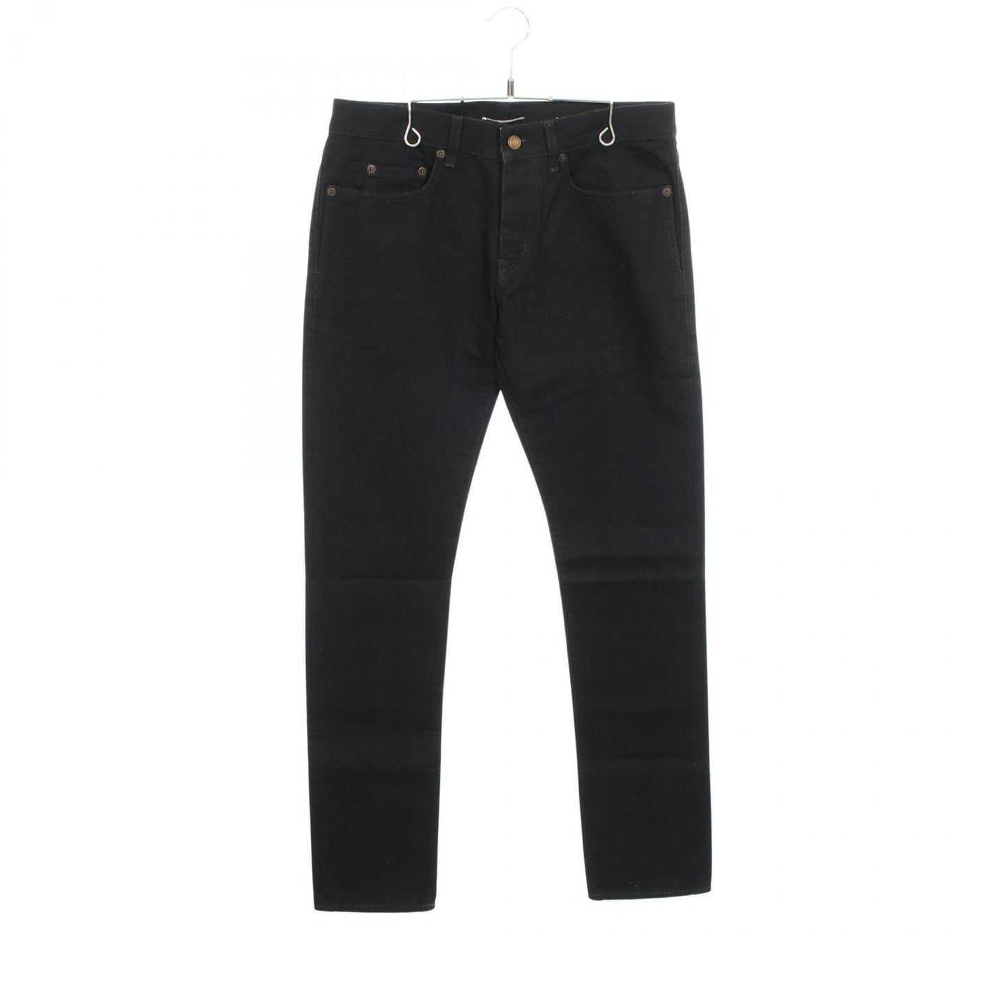 Saint Laurent Paris Denim Pants Straight Cotton